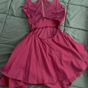 Laced back summer dress